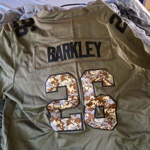 New York Giants Support The Troops Saquon Barkley Camo Edition Jersey